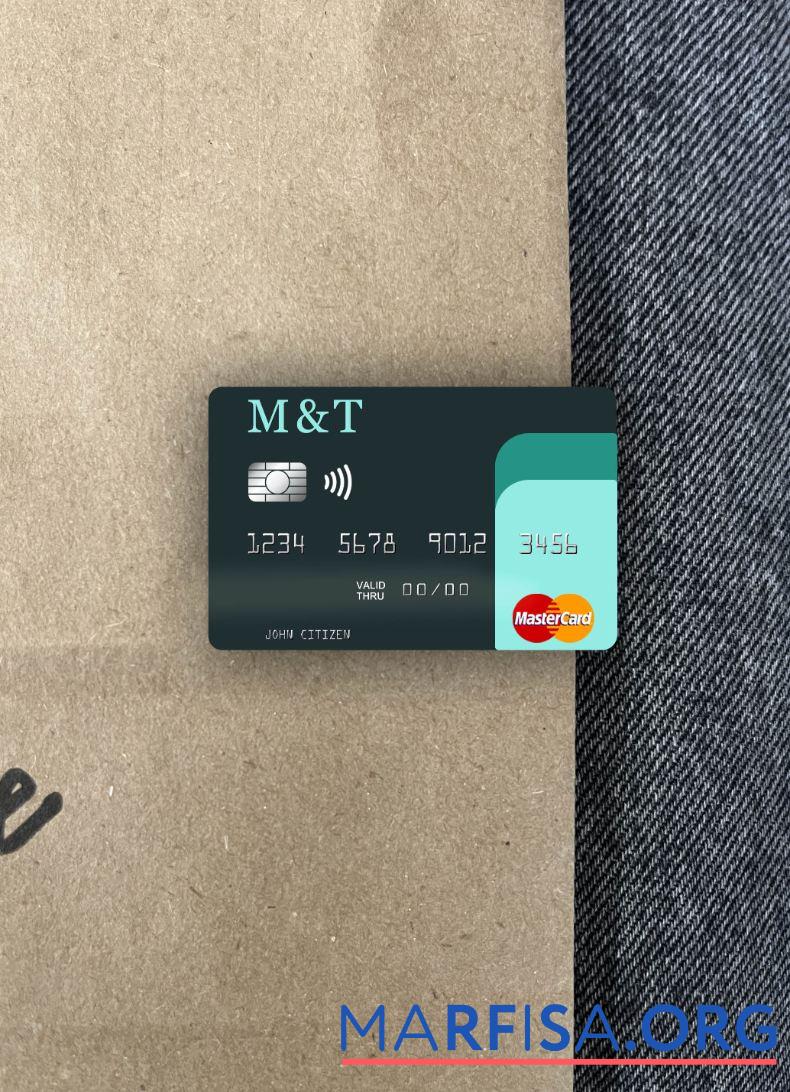 Realistic USA M&T Bank mastercard photolook front template